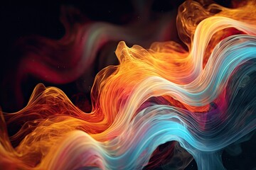 Obraz premium Explore the movement and energy of abstract galaxies Generative Ai