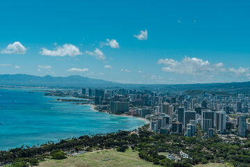  Diamond Head Crater Trail. City of Honolulu, Oahu, Hawaii. Waikiki