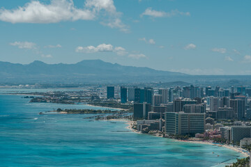  Diamond Head Crater Trail. City of Honolulu, Oahu, Hawaii. Waikiki