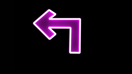 Traffic signs, turn left, Modern flat simple arrows isolated. Down arrow sign . Direction traffic sign. Navigation concept. Vector illustration