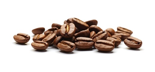 coffee beans isolated on white
