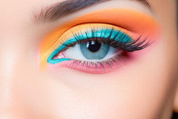 captivating eye makeup, showcasing the latest fashion trends and flawless skin in this radiant cosmetic masterpiece.