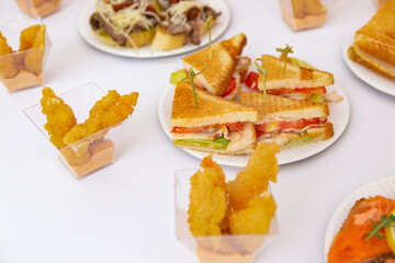 various snacks on the table