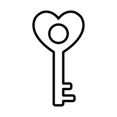 key with heart