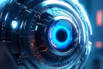 digital film projector lens. Generative AI.