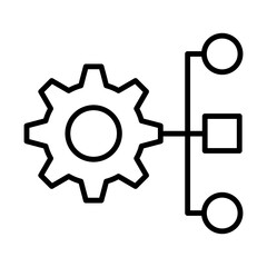 gear icon on metal internet button