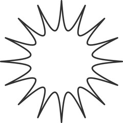 Abstract burst pattern fireworks element