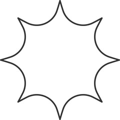 Abstract burst pattern fireworks element