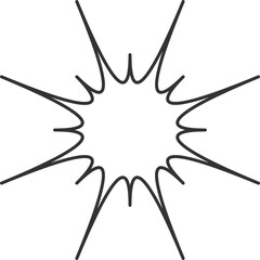 Abstract burst pattern fireworks element