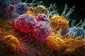 Cancer cells. Generate Ai