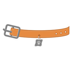 Necklace For Pet Cat Head Logo Medal Silver Basic Shape
