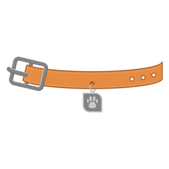 Necklace For Pet Cat Head Logo Medal Silver Basic Shape
