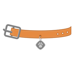 Necklace For Pet Cat Head Logo Medal Silver Basic Shape
