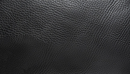 Black leather textured background. Texture-the smooth black leather.