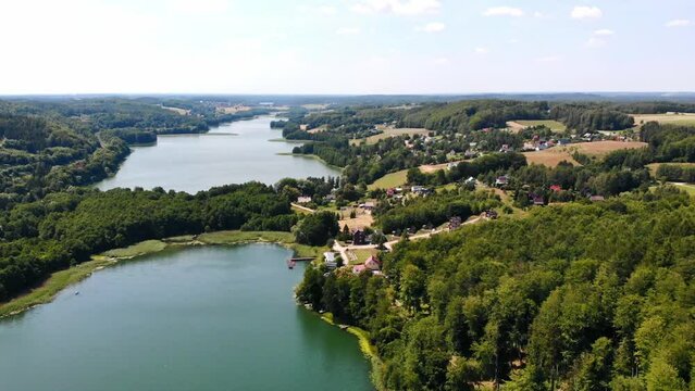 Kaszuby - view from the drone on Ostrzyce