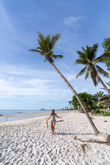 woman on the beach