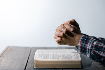 Christian life crisis prayer to god. Woman Pray for god blessing to wishing have a better life....