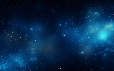 Obraz premium Abstract blue dust particles background