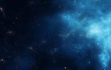 Obraz premium Abstract blue dust particles background