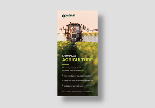 Modern Agriculture Farming Business DL Card Flyer Layout