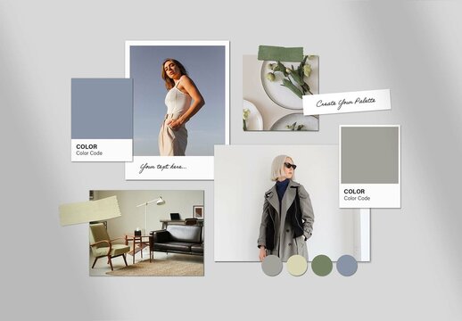 Color Palette Moodboard Mockup