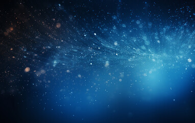 Abstract blue dust particles background