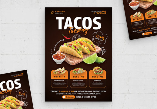 Taco Tuesday Bar Flyer Layout