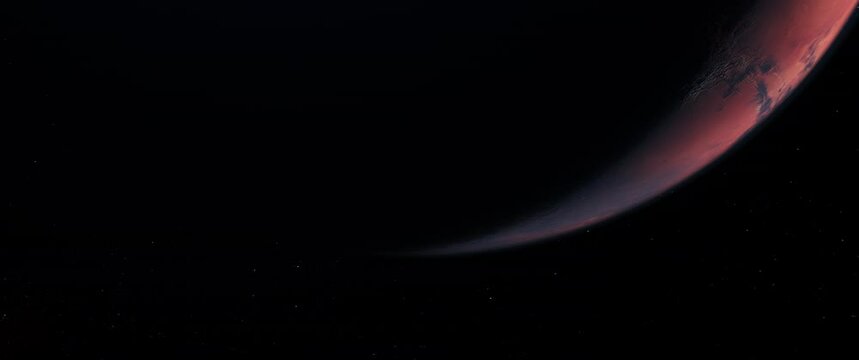 Mars terminator line time-lapse 