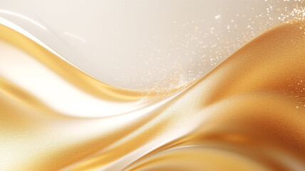 Obraz premium Abstract luxury gold color glitter shiny on white background
