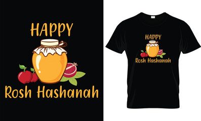 Rosh hashanah t-shirt design template