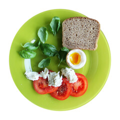 tomatoes eggs toast dish plate png transparent 
