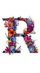 "Floral Flourish: A Letter Blooms with Beauty" | Generative AI Artwork | Creative Concept Design 