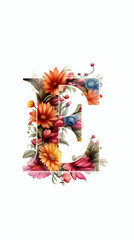 "Floral Harmony: A Letter's Garden" | Generative AI Artwork | Creative Concept Design 