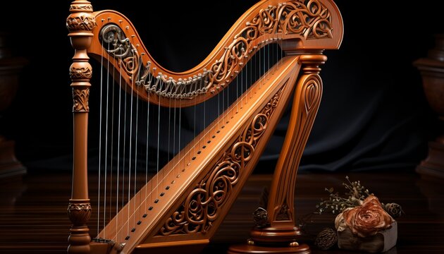 harp on the stage