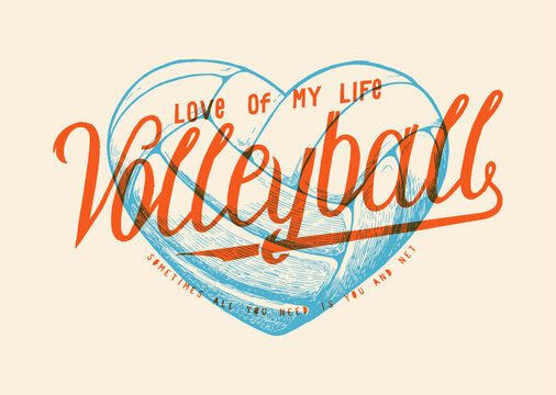 Volleyball heart. Love of my life.