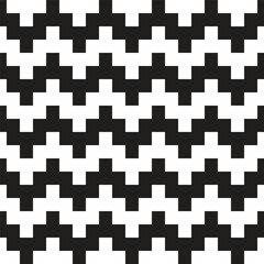 woven pixel zig zag seamless pattern