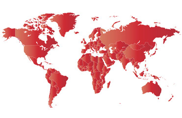 Fototapeta na wymiar Political Map of the World. 
