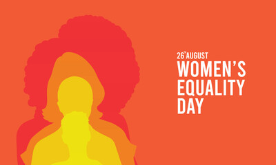 Happy Women's Equality Day Vector Background