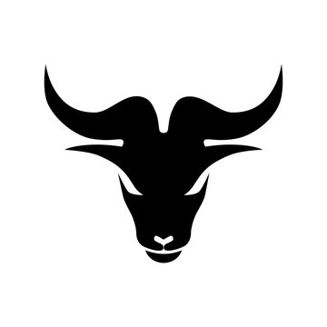 goat horn vector logo template