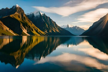 lake in the mountains New Zealand landscape Nature