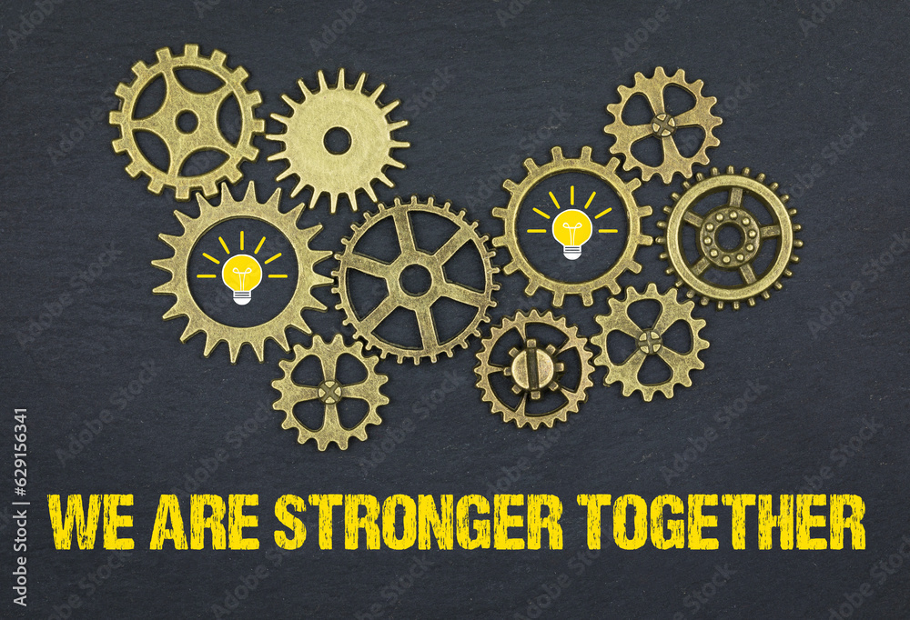 Canvas Prints We are stronger together	