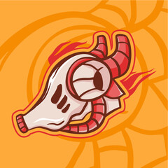 modern cyborg mascot logo robotic creature to be the main icon template design mecha