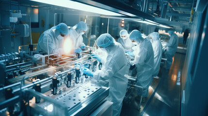 Inside the Lab: A Pharmaceutical Team at Work on Medicine Production