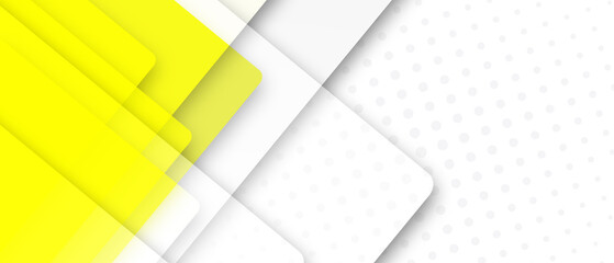 abstract yellow background with geometric shape and white space
