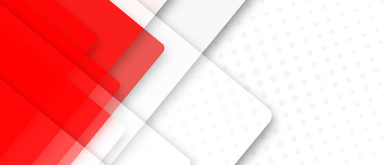 abstract red background with geometric shape and white space