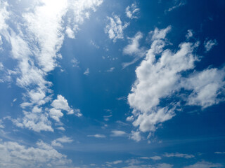 blue sky and clouds