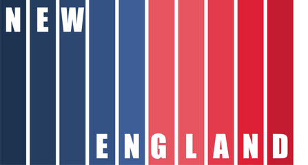 New England Revolution american soccer team uniform colors gradient. Template for presentation or infographics.