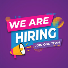 we are hiring
we are hiring stikers Recruitment advertising template. Recruitment Poster, Job hiring poster, social media, banner, flyer. Digital announcement job vacancies layout
