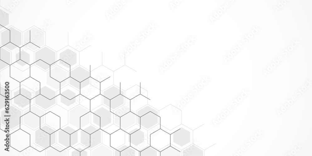 Aufkleber Abstract design element with a geometric background of hexagons shape pattern