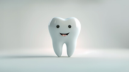 3D cartoon  tooth character